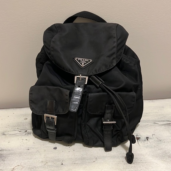 Prada Handbags - Vintage Prada Nylon Backpack